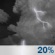 Wednesday Night: A slight chance of showers and thunderstorms between 8pm and 2am. Mostly cloudy, with a low around 65. Northwest wind around 9 mph. Chance of precipitation is 20%. Wednesday Night: Slight Chance Showers And Thunderstorms