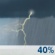 Thursday: A chance of rain showers before 11am, then a chance of showers and thunderstorms between 11am and 2pm, then a chance of showers and thunderstorms. Mostly cloudy, with a high near 89. South wind 9 to 17 mph, with gusts as high as 28 mph. Chance of precipitation is 40%. New rainfall amounts between a quarter and half of an inch possible. Thursday: Chance Showers And Thunderstorms